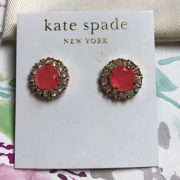 Kate Spade stud earrings with faux diamond - Picture 4 of 8